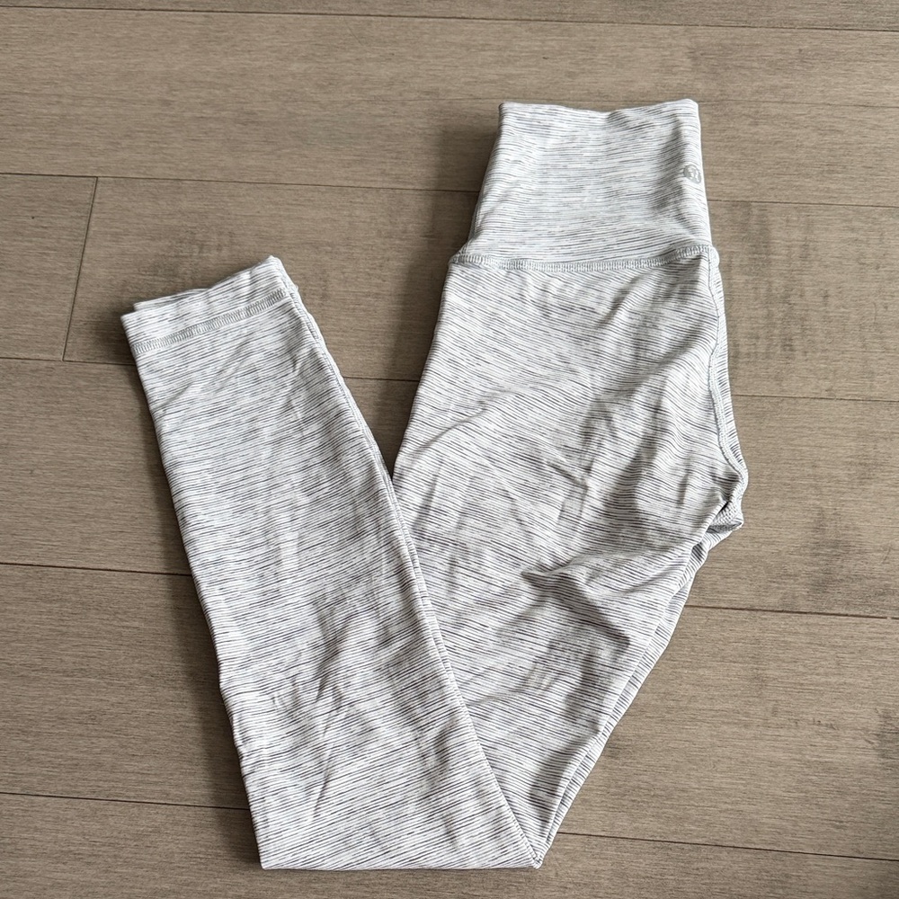 Lululemon High-Waisted Gray Leggings 7/8 Length